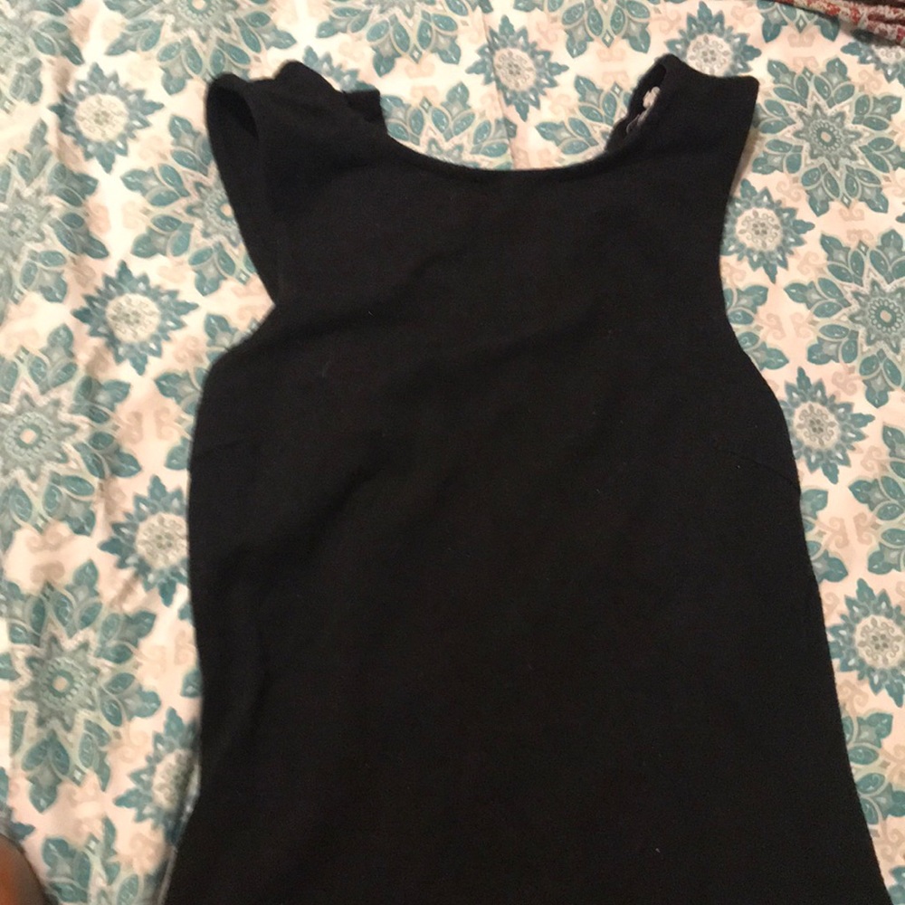 A TIGHT all black dress